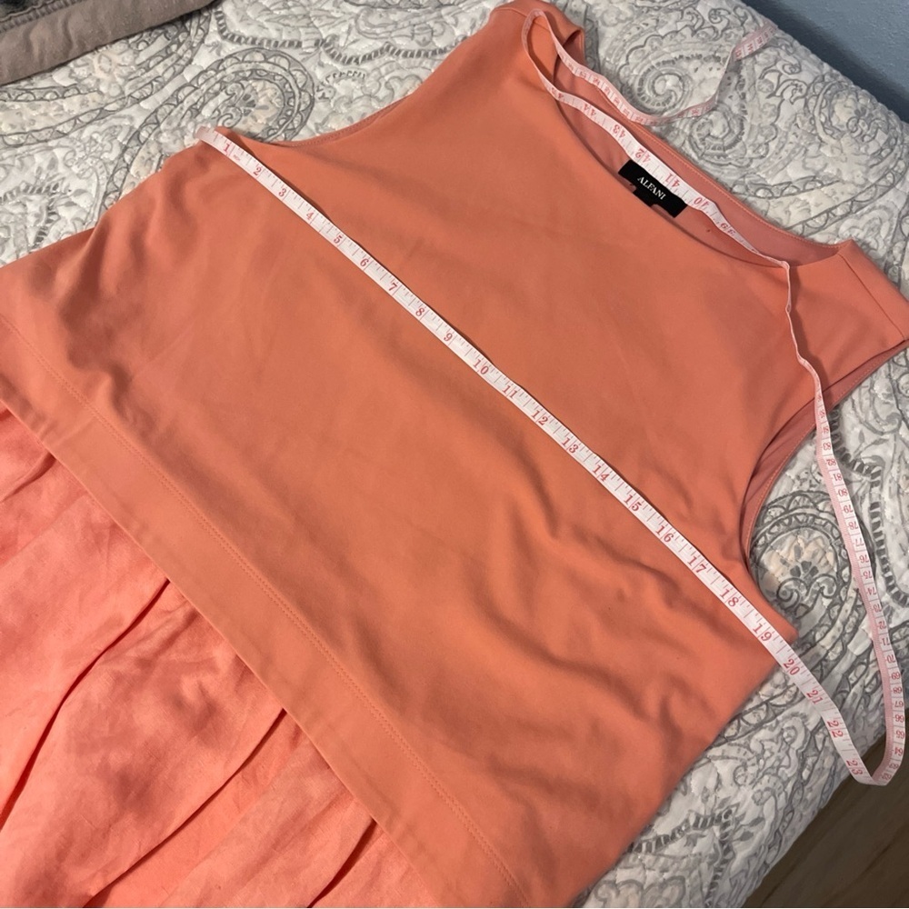 Alfani Women's Layered-Look Midi
Sleeveless Dress Size M Sunrise Coral - Picture 11 of 15